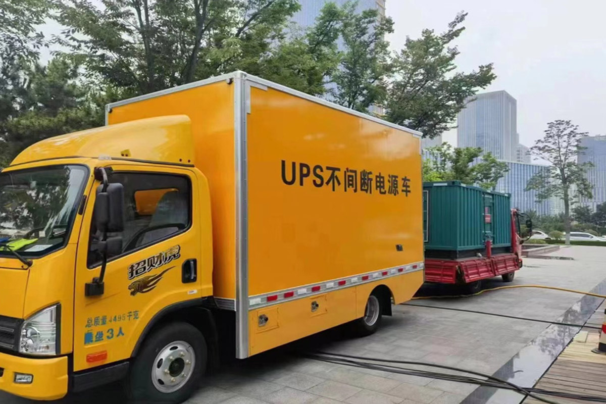 淮阴发电机租赁施工现场