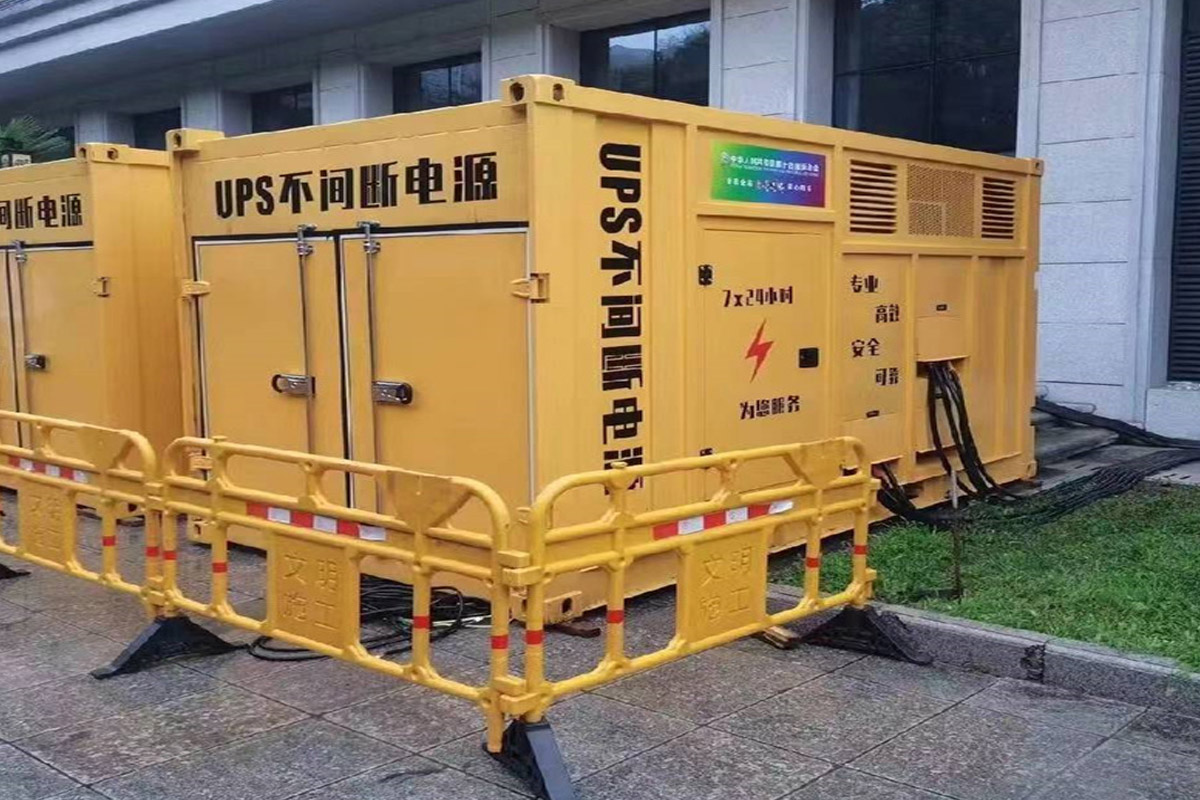 淮阴发电机租赁施工现场
