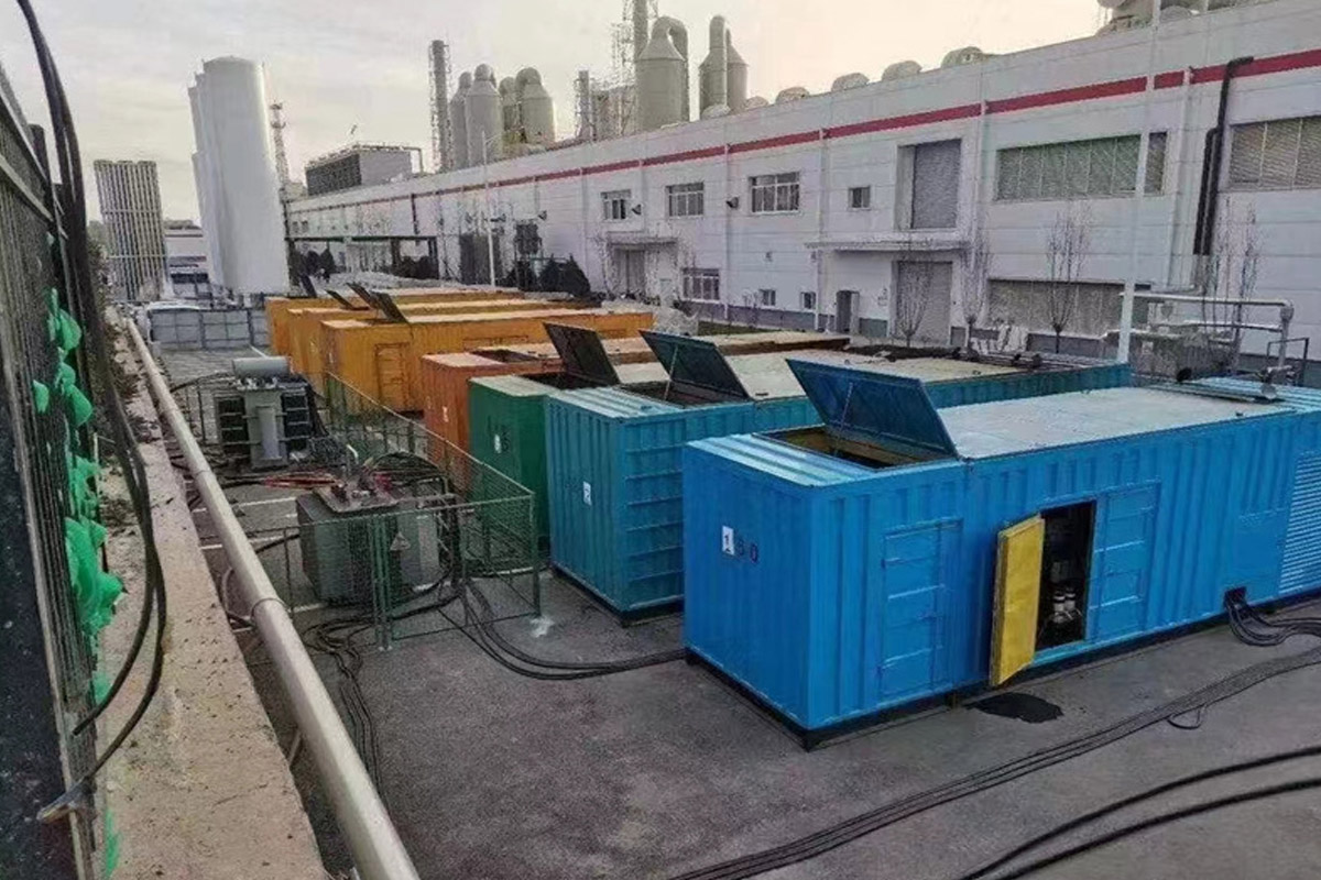 淮阴发电机租赁施工现场